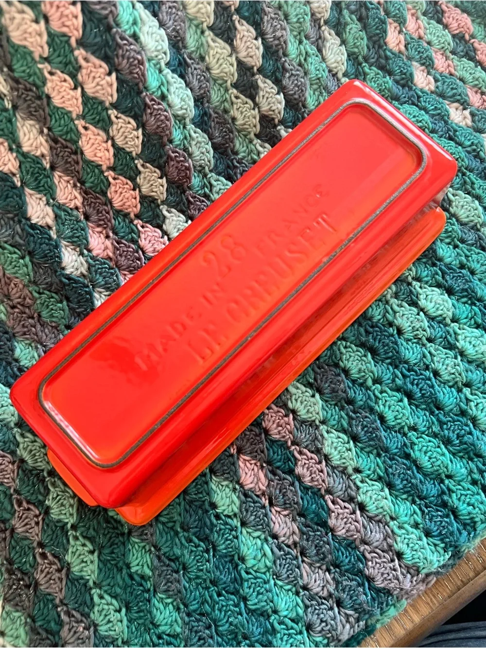 Le Creuset Volvanic Orange #28 Covered Pâté Terrine Mold